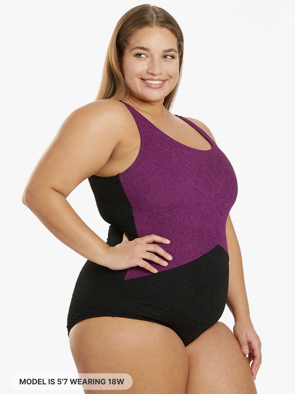 Sporti Plus Size Swimsuit, 18W, NWT - Picture 7 of 7